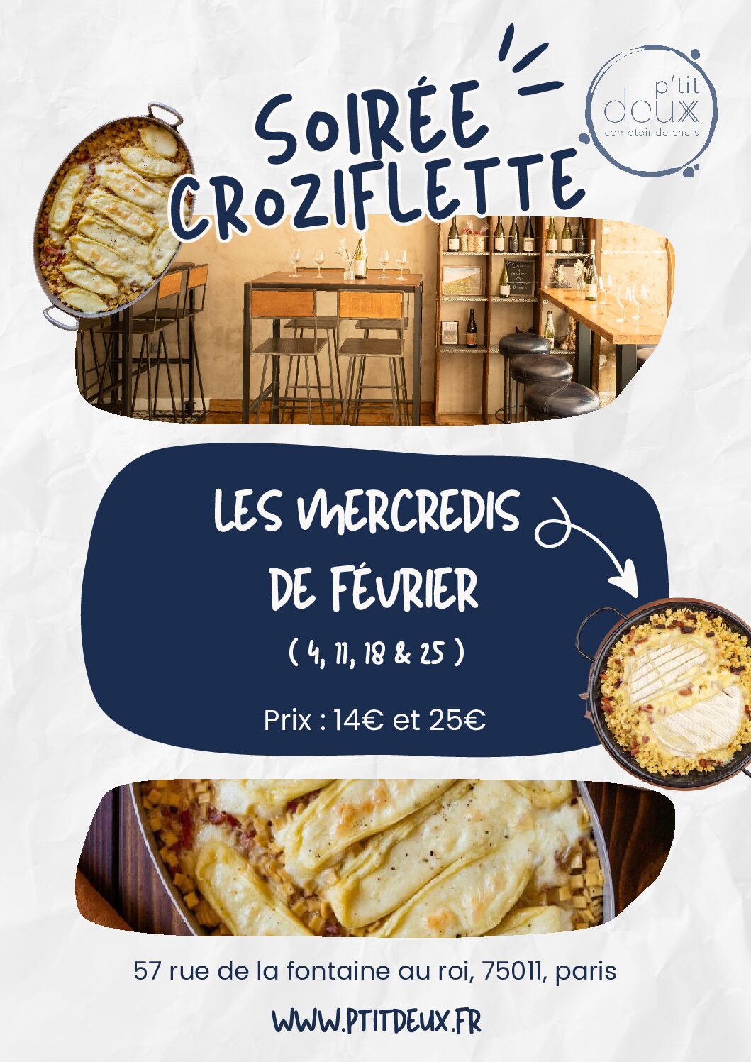 Les soirées Croziflette chez P’tit Deux : le rendez-vous réconfort de l’hiver